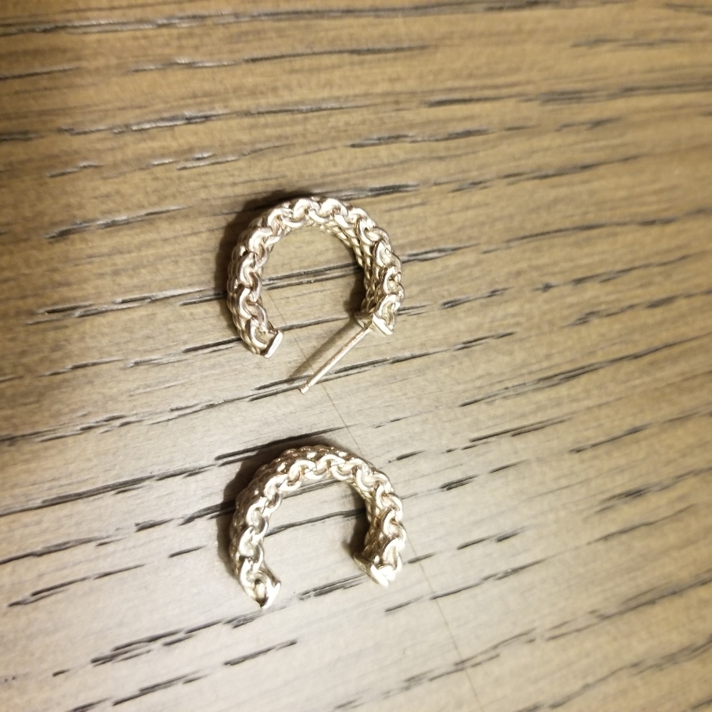 Tiffany and co mesh earrings